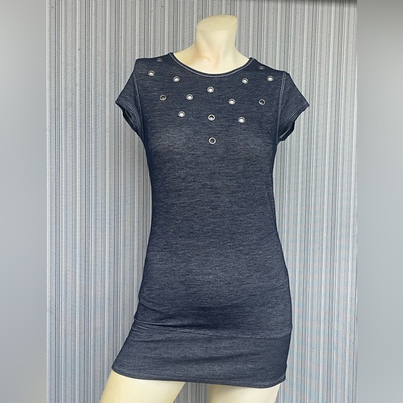 Preppy Simply Irresistible Blue Jeans Silver Metal Eyelets new with tags size S - Picture 1 of 11